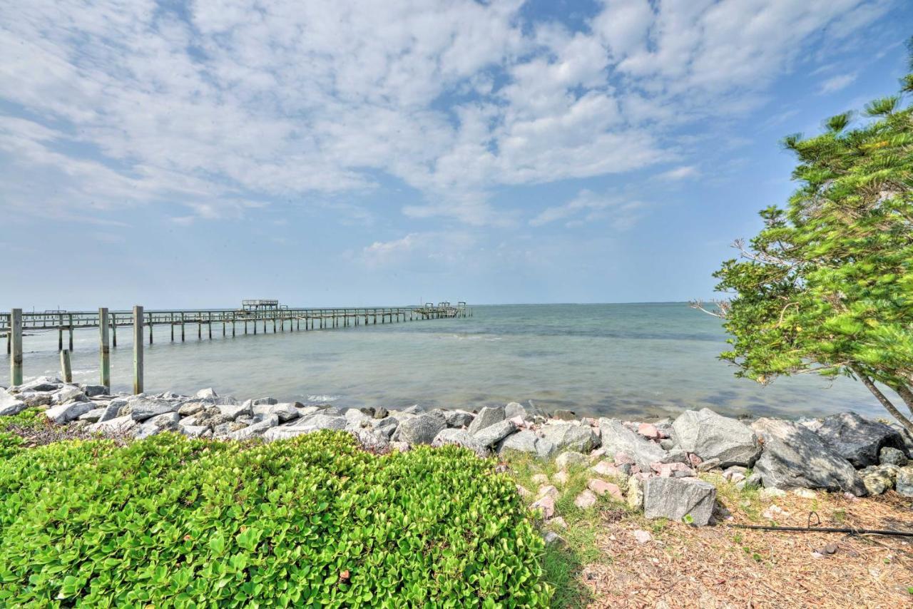 Waterfront Harkers Island Home Sunset View And Dock Luaran gambar
