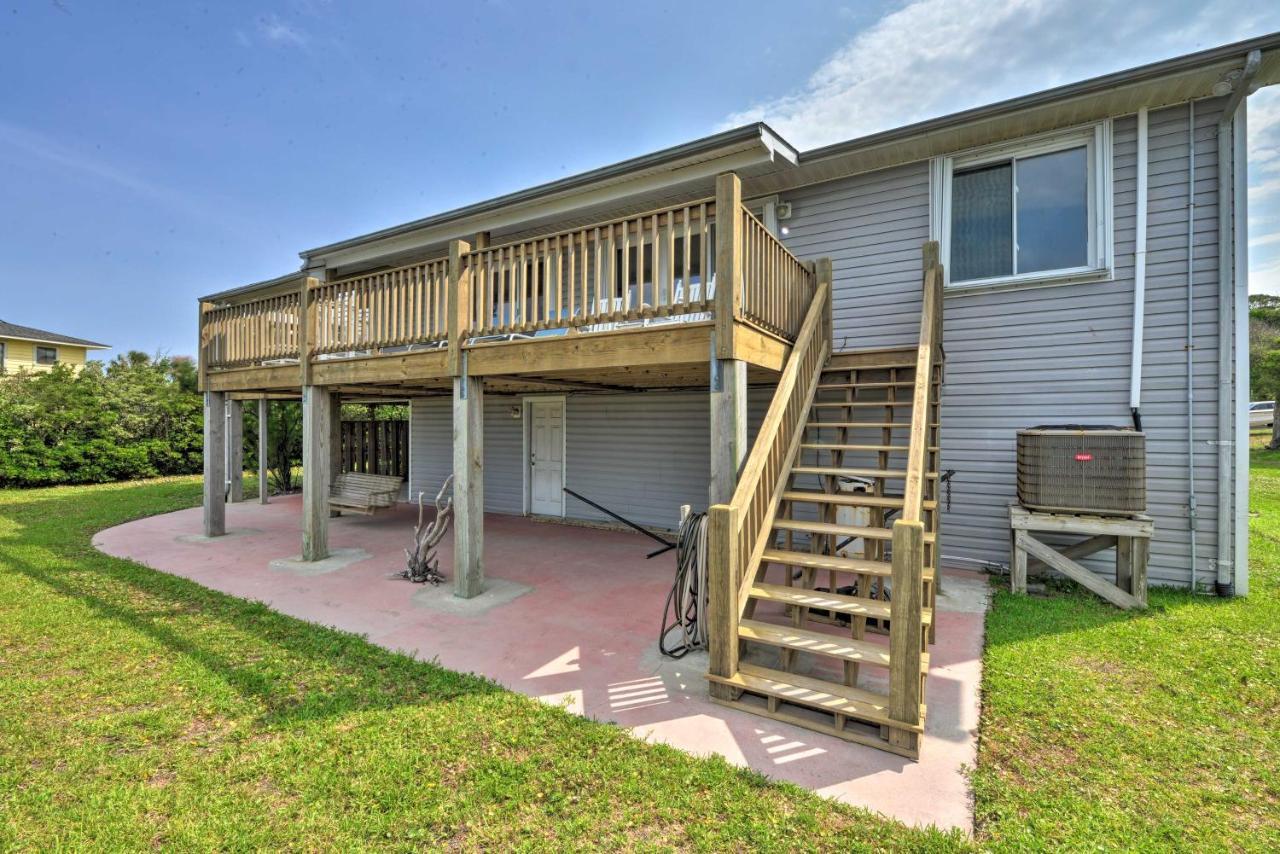 Waterfront Harkers Island Home Sunset View And Dock Luaran gambar